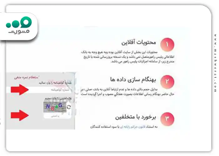 شماره گواهینامه خود را وارد کنید