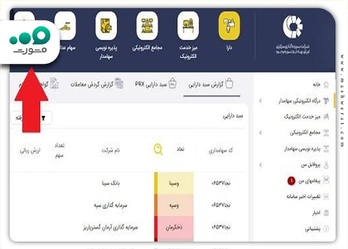 مشاهده سهام عدالت متوفی با کد ملی