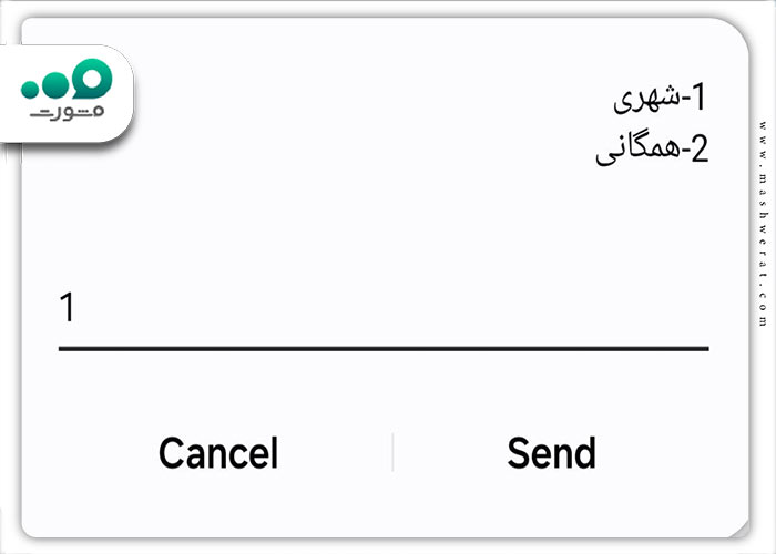 انتخاب گزینه شهری