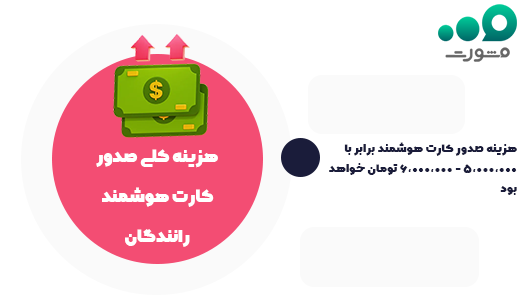 هزینه کلی صدور کارت هوشمند رانندگان