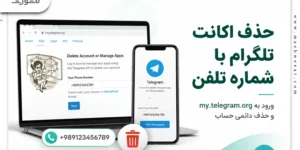 حذف اکانت تلگرام با شماره تلفن